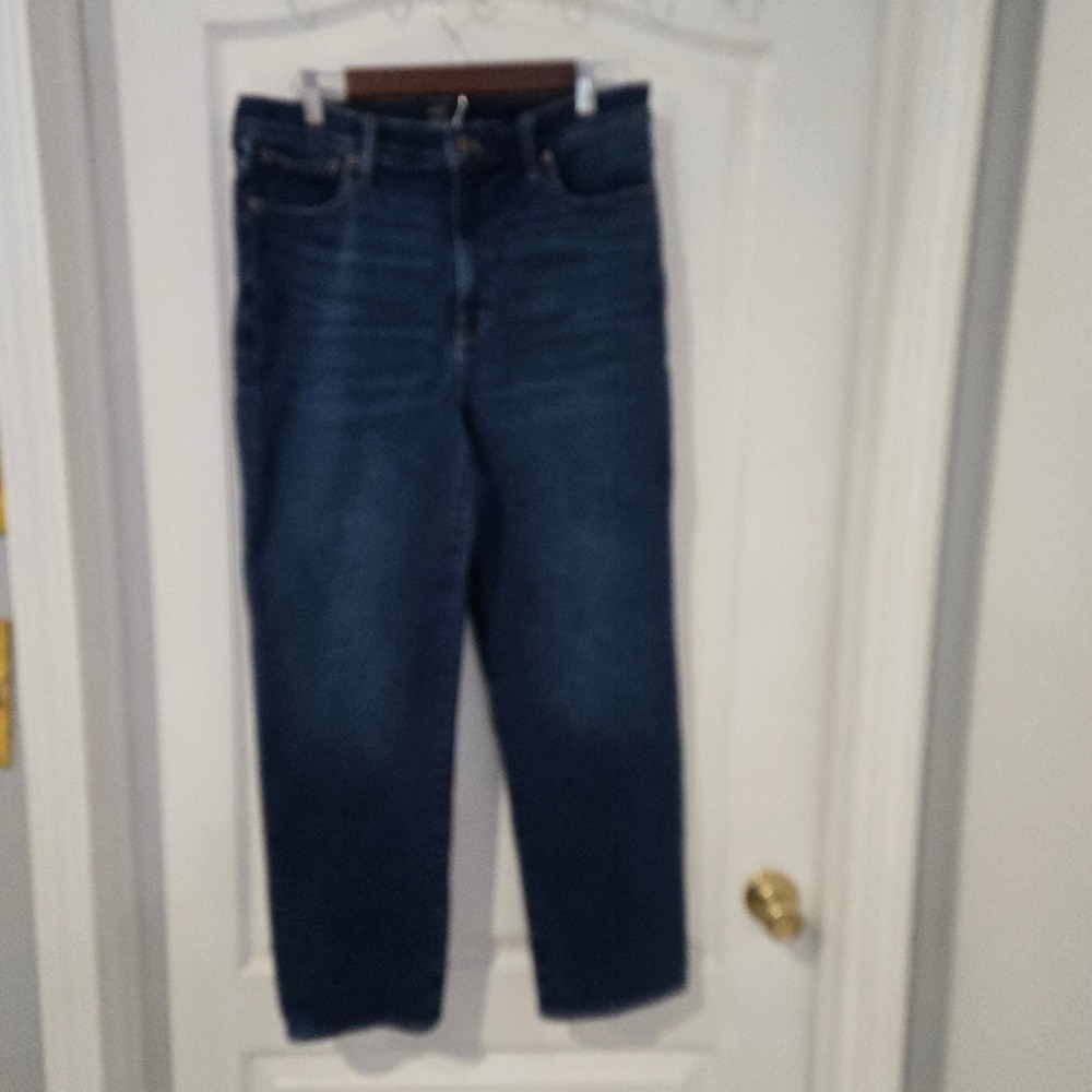 J.Crew Stovepipe Jeans Women 31 Blue High‎ Rise Straight Leg Denim Preppy